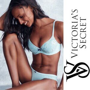Victoria's Secret | Body By Victoria Push Up Blue Lace Bra | Size 36DD
